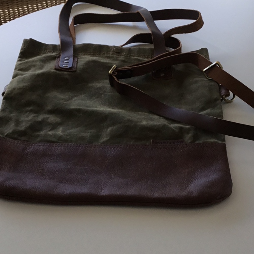 Olive and Brown tote bag